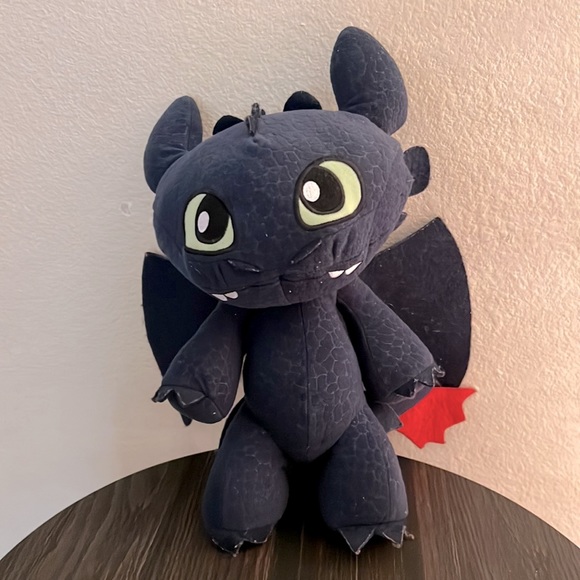 ❤️3/$25 Rare 12” Plush Toothless from How to Train you Dragon Night Fury - Picture 3 of 11